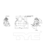 TYC 1-17946 Starter Motor - view 6