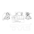 TYC 1-17950 Starter Motor - view 6