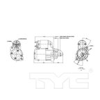 TYC 1-17994 Starter Motor - view 6