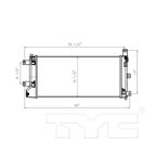 TYC 13442 Radiator - view 3
