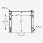 TYC 13604 Radiator - view 6