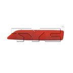 TYC 17-5258-00-9 Reflector Assembly - Rear Left - view 1