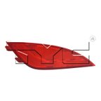 TYC 17-5356-00-9 Reflector Assembly - Rear Left - view 1