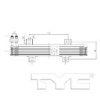 TYC 19061 Automatic Transmission Oil Cooler - view 4