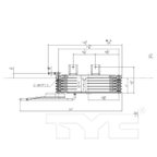 TYC 19095 Automatic Transmission Oil Cooler - Front - view 6