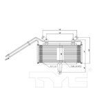 TYC 19098 Automatic Transmission Oil Cooler - Front - view 4