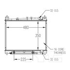 TYC 2305 Radiator - view 6