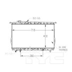 TYC 2790 Radiator - view 7
