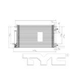 TYC 30025 A/C Condenser - view 6