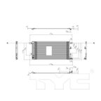TYC 30057 A/C Condenser - view 4