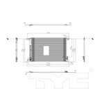 TYC 30059 A/C Condenser - view 4