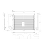TYC 3557 A/C Condenser - view 6