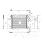 TYC 3682 A/C Condenser - view 6
