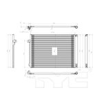 TYC 3738 A/C Condenser - view 4