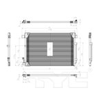 TYC 3774 A/C Condenser - Front - view 6