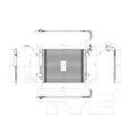 TYC 3775 A/C Condenser - view 4