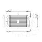 TYC 3786 A/C Condenser - view 5