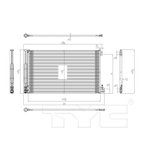 TYC 3890 A/C Condenser - view 6