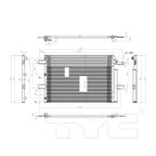 TYC 3894 A/C Condenser - view 2
