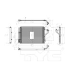TYC 3967 A/C Condenser - view 5