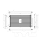 TYC 3976 A/C Condenser - view 6