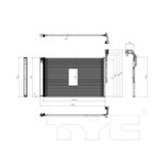 TYC 3992 A/C Condenser - view 2