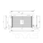 TYC 4165 A/C Condenser - view 6