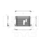 TYC 4224 A/C Condenser - view 6
