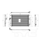 TYC 4240 A/C Condenser - Front - view 5