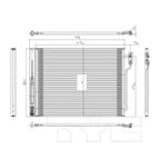 TYC 4242 A/C Condenser - view 4