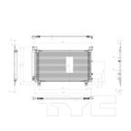 TYC 4254 A/C Condenser - view 4