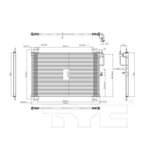 TYC 4719 A/C Condenser - view 6