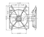 TYC 600100 Engine Cooling Fan Assembly - view 4