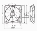 TYC 600150 Engine Cooling Fan Assembly - view 4