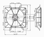 TYC 600260 Engine Cooling Fan Assembly - Left - view 5