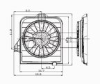 TYC 600390 Engine Cooling Fan Assembly - Left - view 4