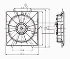 TYC 600410 Engine Cooling Fan Assembly - view 6