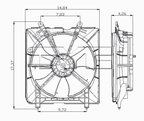 TYC 600980 Engine Cooling Fan Assembly - Left - view 6