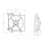 TYC 601070 Engine Cooling Fan Assembly - Left - view 4