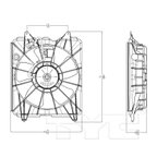 TYC 601140 Engine Cooling Fan Assembly - Left - view 4