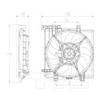 TYC 601260 Engine Cooling Fan Assembly - Left - view 6