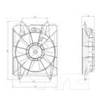TYC 601330 Engine Cooling Fan Assembly - Left - view 7