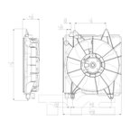 TYC 601350 Engine Cooling Fan Assembly - Left - view 4