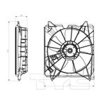 TYC 601420 Engine Cooling Fan Assembly - Left - view 8