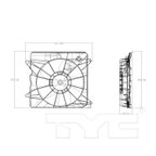 TYC 601460 Engine Cooling Fan Assembly - Left - view 6