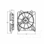 TYC 601480 Engine Cooling Fan Assembly - Left - view 4