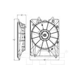 TYC 601490 Engine Cooling Fan Assembly - Left - view 5