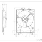 TYC 601530 A/C Condenser Fan Assembly - Right - view 6