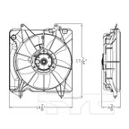 TYC 601540 Engine Cooling Fan Assembly - Left - view 4