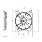 TYC 601550 Engine Cooling Fan Assembly - Left - view 4